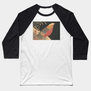 Golden Pheasant in the Snow by Ito Jakuchu Baseball T-Shirt